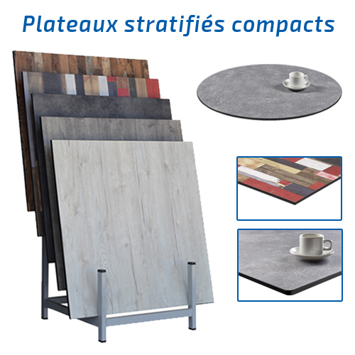 Plateaux de tables compacts
